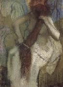 Edgar Degas The woman doing up her hair oil painting picture wholesale